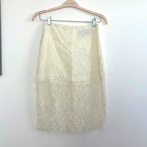 REFORMATION lace skirt